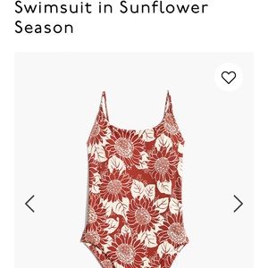 Madewell One-Piece Swimsuit in Sunflower Season